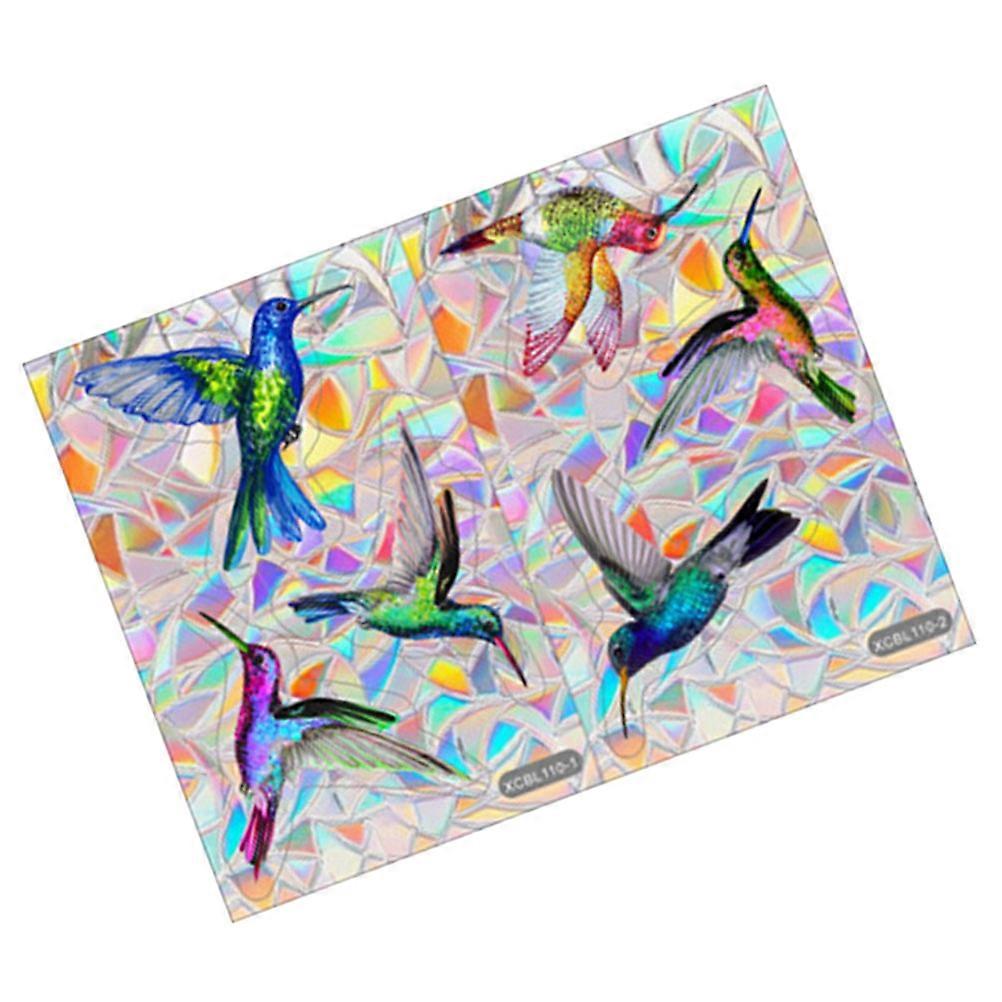 Prism Window Cling Bird Sticker for Window Decoration 5Sets