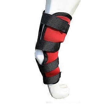 Dog Leg Brace Elastic Adjustable Prevent Slip Compression Wrap Pet Leg Support Protector for Arthritis Injury Red XL (49g/1.7oz)