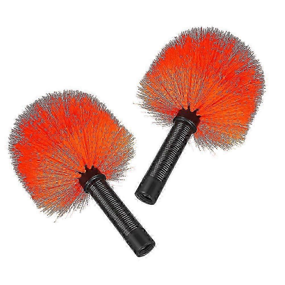 Cobweb Duster Head Spider Web Brush for Wall and Ceiling Cleaning 2Pcs