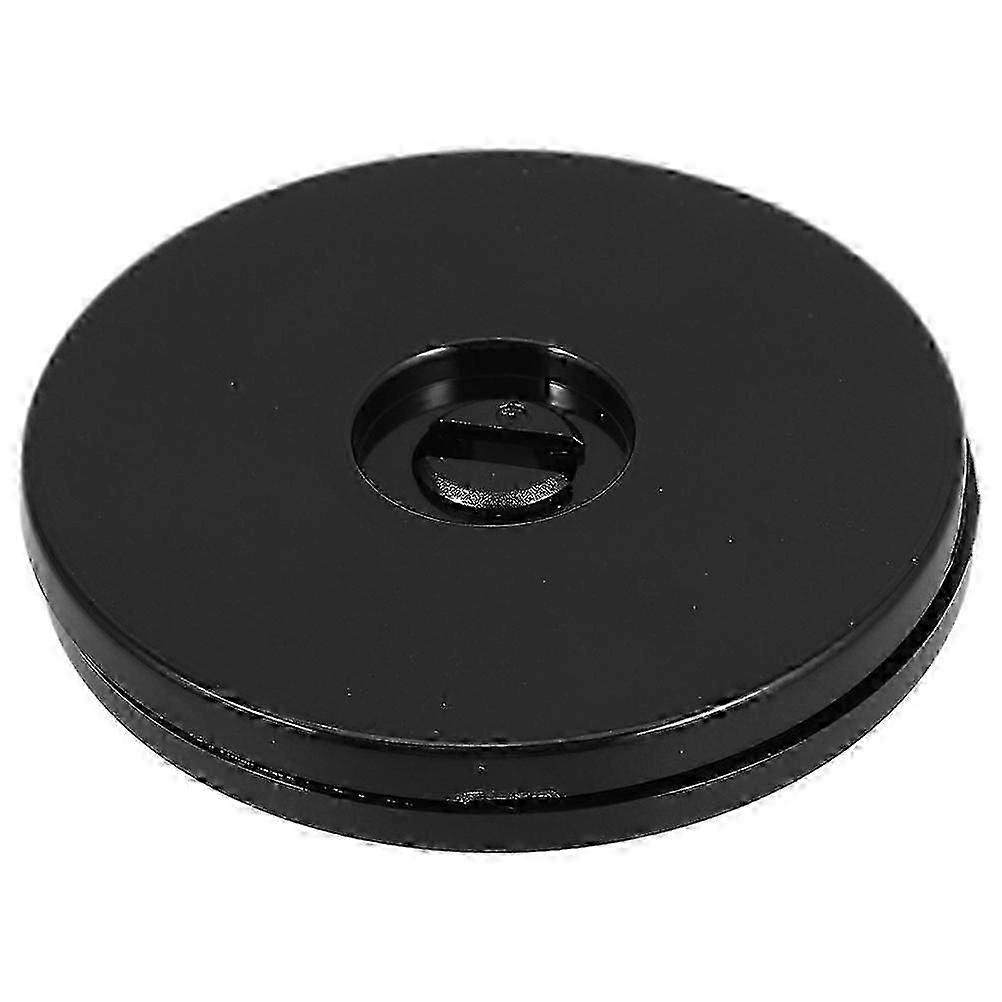 Rotating Display Base Plastic Black Turntable Stand compatible with 2Pcs Table Use