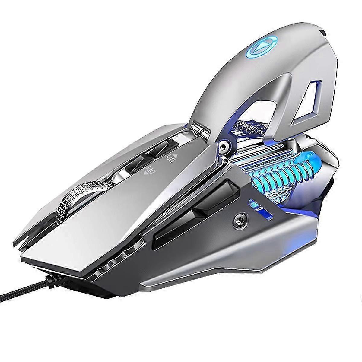 G10 USB Wired Macro Programming Gaming Mouse Silver