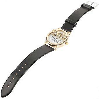 Cat Pattern Quartz Children Watch for Kids 1Pcs with PU Strap and Cartoon Design