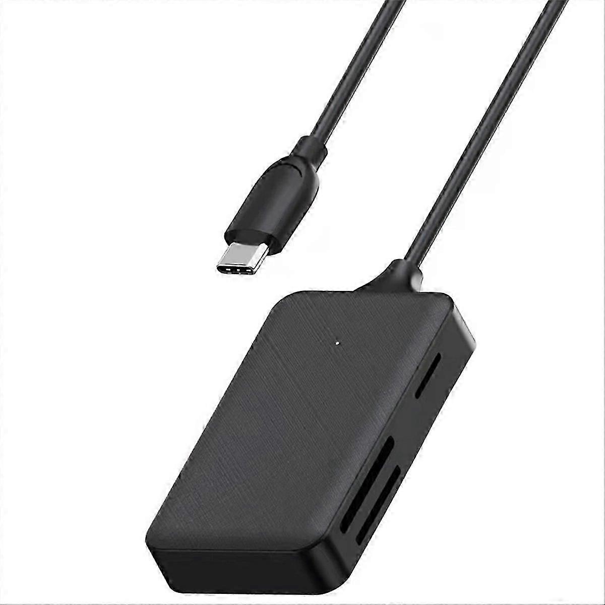 4-in-1 Card Reader Type C SD Micro-SD TF MS Memory Card Reader