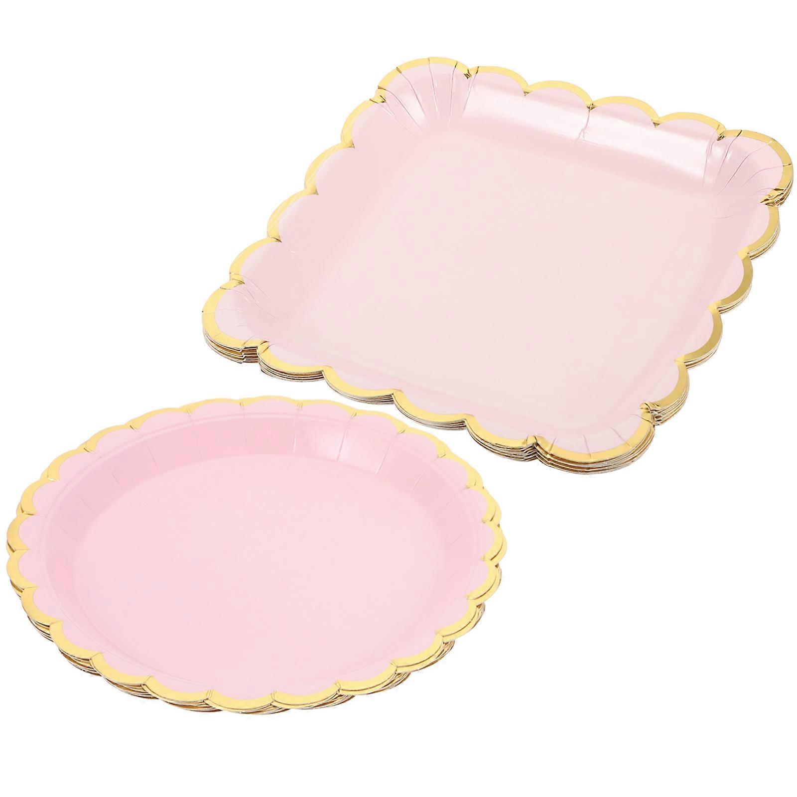 Light Pink Paper Party 20Pcs for Serving