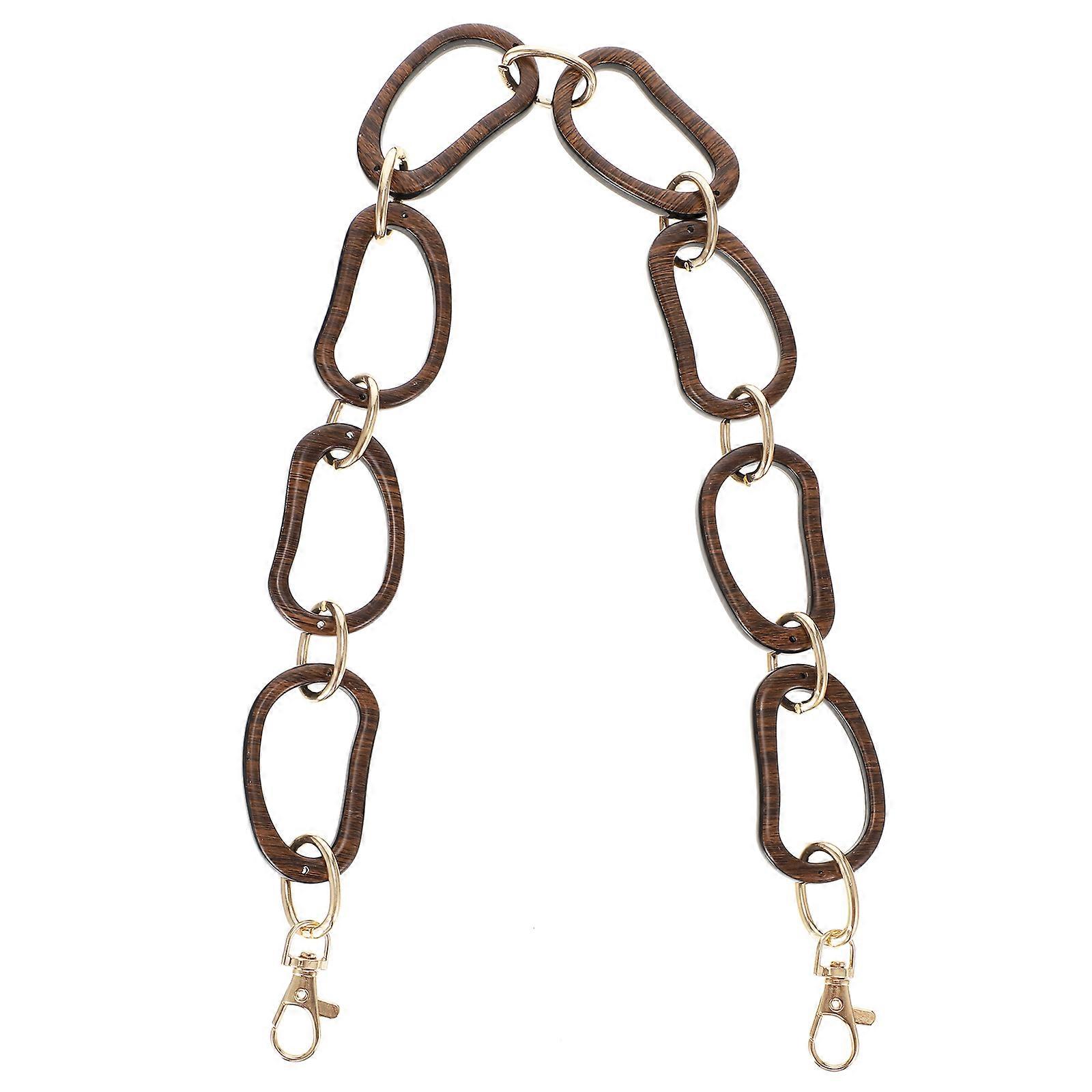 Brown Acrylic Handbag Chain for Replacement Use 1Pcs Decorative Strap