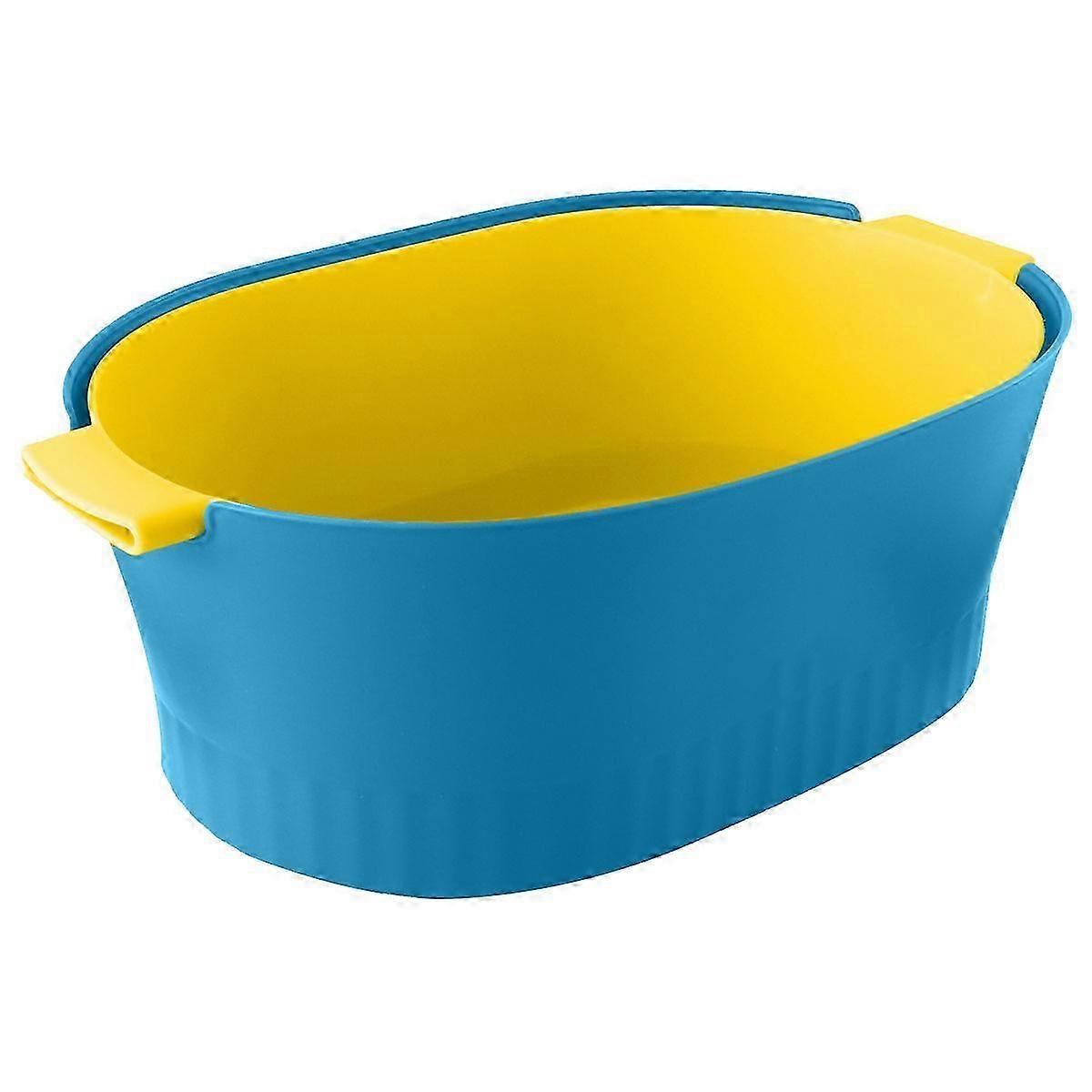 Stackable Plastic Draining Basket Home Kitchen Use Vegetable Strainer 13.58X8.66X4.72 1Pcs
