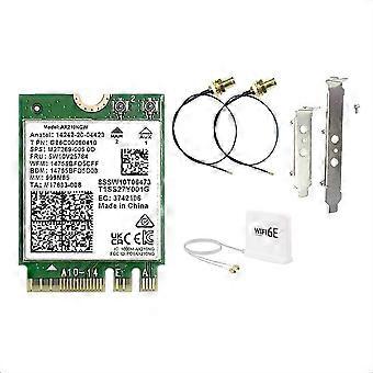 AX210NGW Card+WIFI6E Magnetic Antenna 2.4G/5G/6Ghz Bluetooth 5.3