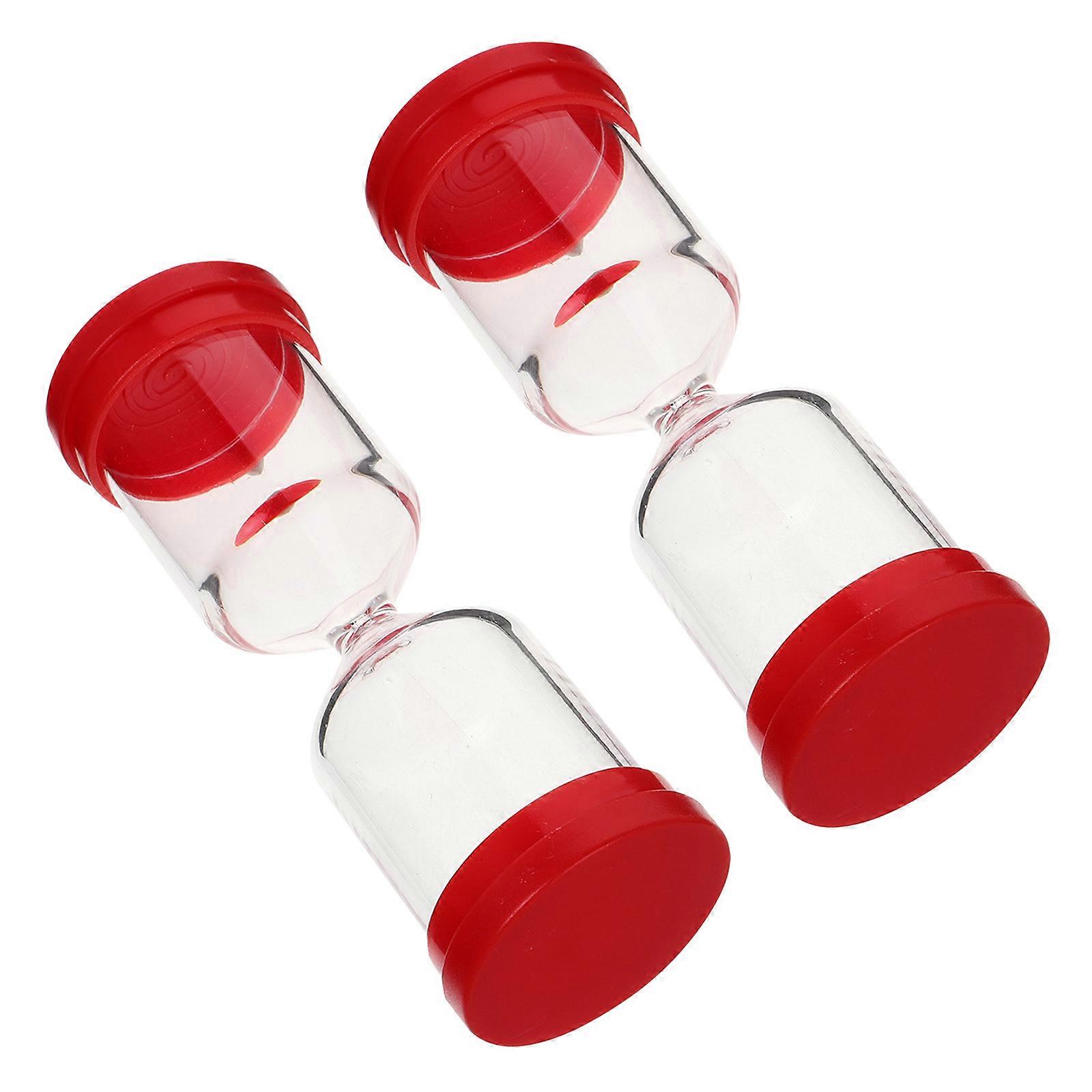 2pcs Refillable Hourglass Timer: Diy Sand Clock For Tabletop - Multi-Function Empty Fillable Hourglass - Household Sand Timer For Crafts
