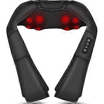 Shiatsu Back Shouder and Neck Massager with Heat - Gifts compatible with Women/Men - Electric Deep 4D Kneading Massager EU Plug