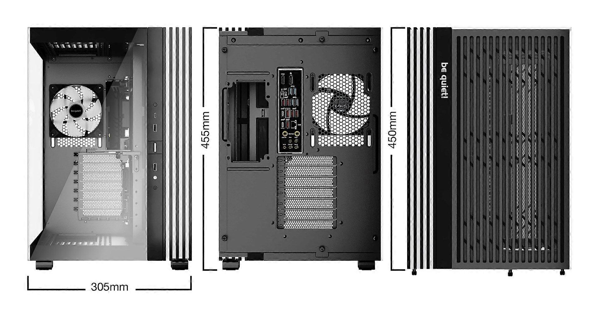 Vær stille! Light Base 600 Lx Sort Midi Tower