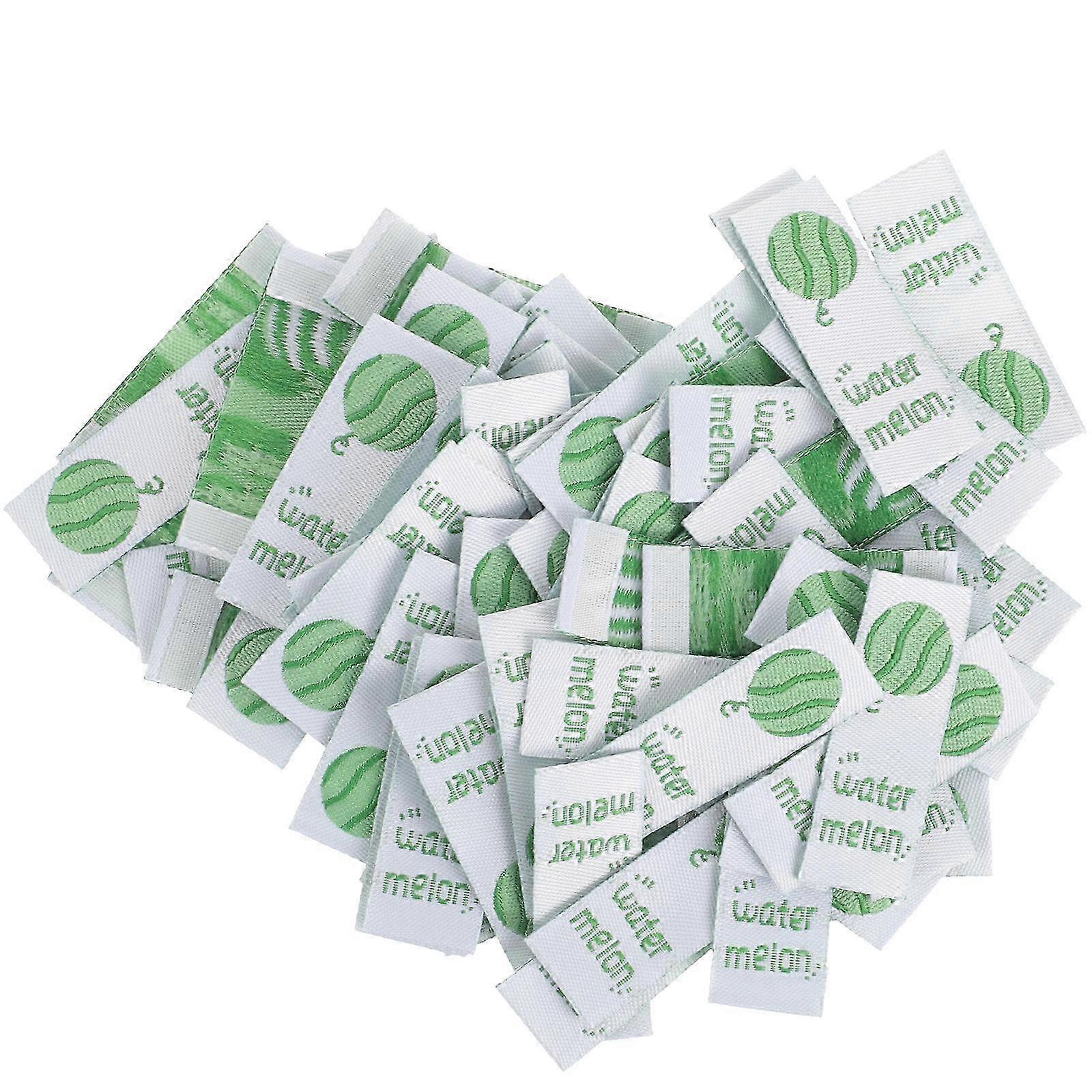Craft Shoes Label Handmade Tag Label Rectangular Shape Light Green 4x1.4cm 100Pcs