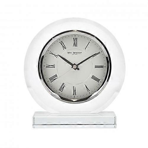 Wm.Widdop Round Glass Mantel Clock