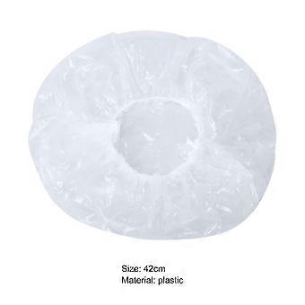 100Pcs/Set Shower Cap High Elasticity Waterproof Waterproof Headwear Hair Dye Cap Cover for Female Multi