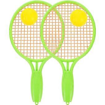 Kids Tennis Racket Set with Ball Plastic Tennis Racquet Toys for Toddler Child Outdoor Indoor Sports Summer Beach Activities