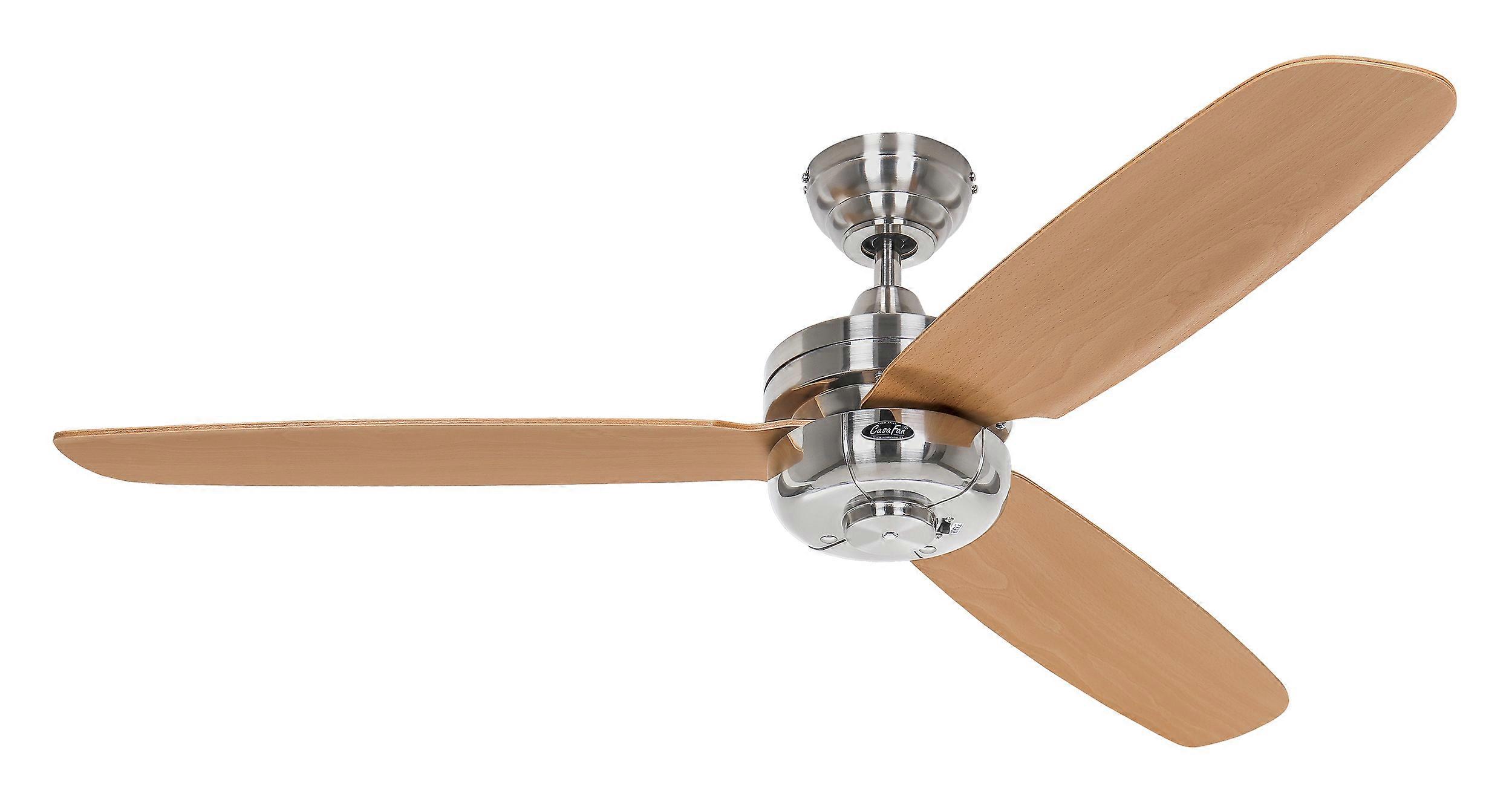 Ceiling fan Night Flight 132cm / 52" Chrome / Beech