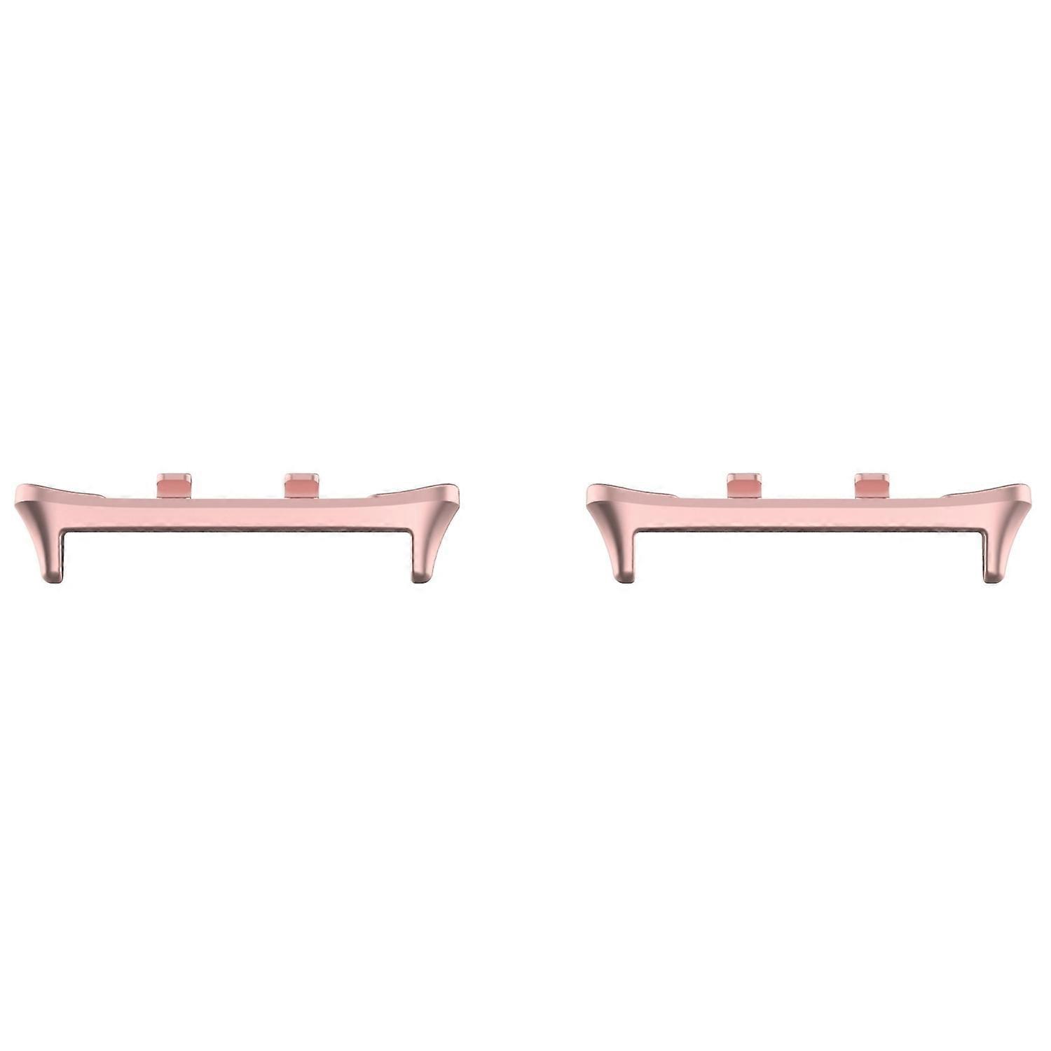 For Honor Watch 5 1 Pair Stainless Steel Watch Band 22mm Connector Adapter Pink