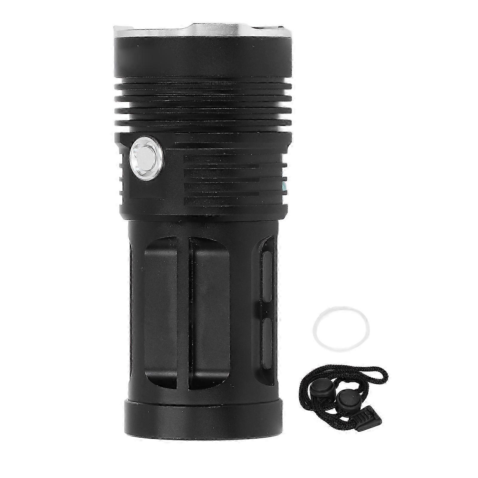 LED 10000LM Brightness Protective Function Waterproof Lightweight Portable Long Range Flashlight
