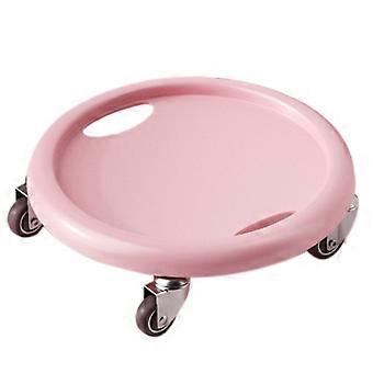 Core Slider Ab Workout Sliding Disc Abdominal Training Tool with 4 Rollers for Home Gym Pink