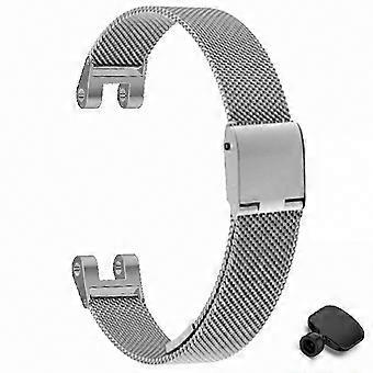 Cinturino di ricambio in maglia milanese e metallo per orologio Garmin Lily, completo di strumento.