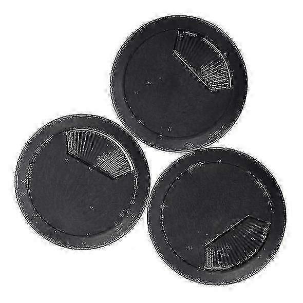 3-piece desk cable hole cover
