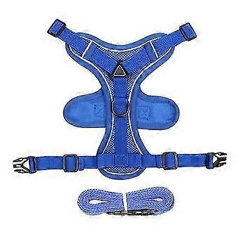 Cat Harness And Leash Reflective Strips Jacket Breathable Adjustable Vest Harness Escape Proof Easy Control Leash for Cats 26-27