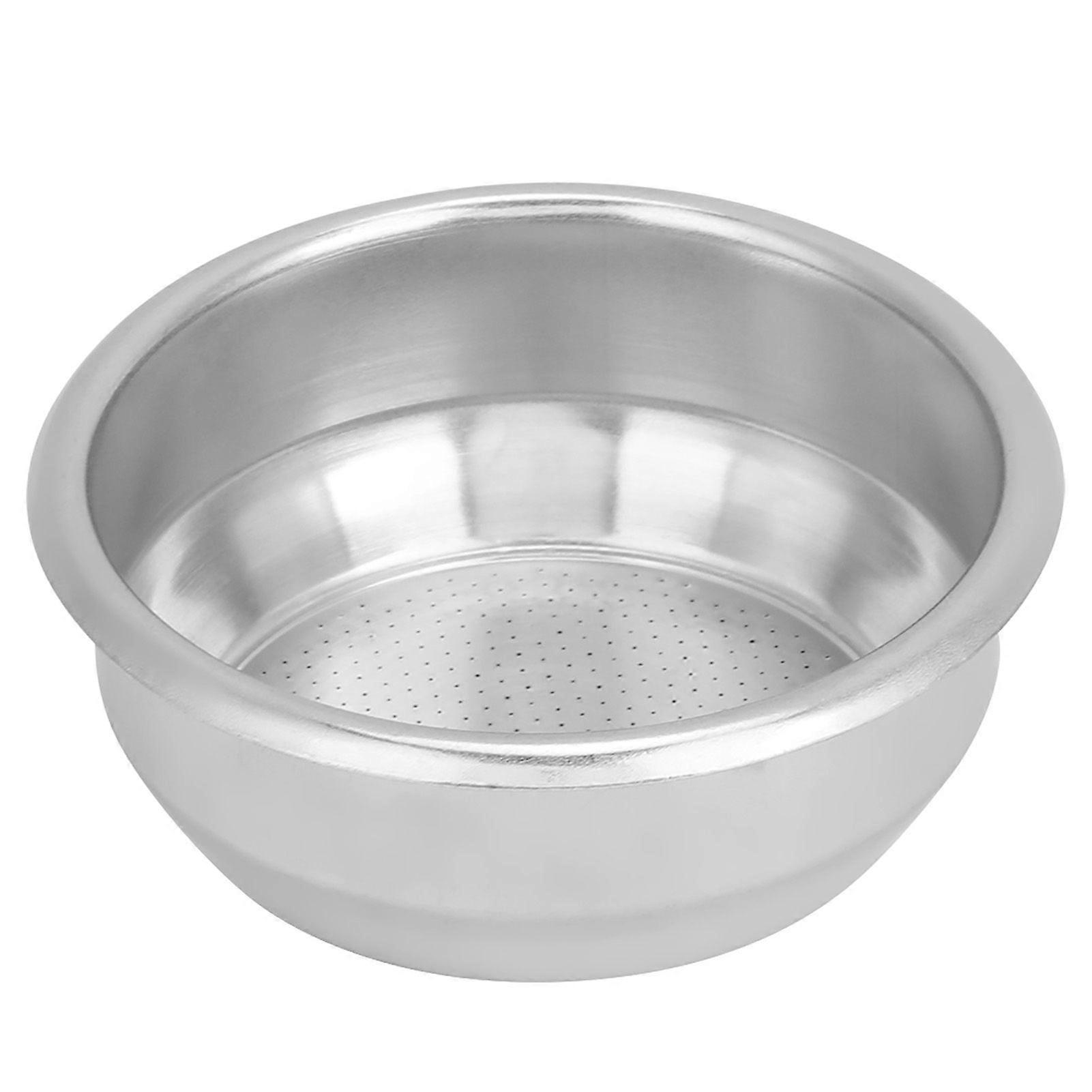 Stainless Steel Single Layer Double Doses Filter Basket Coffee Machine Professional Accessory