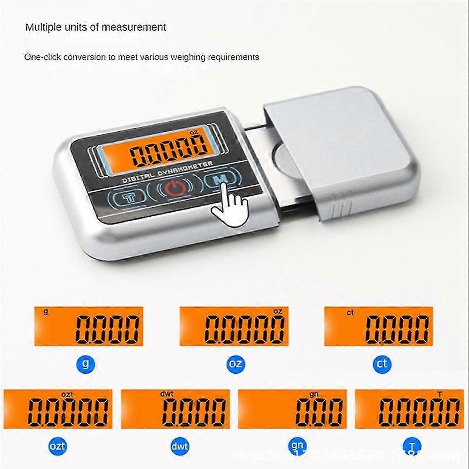 Turntable Stylus Force Scale Gauge LED Arm Load Meter Portable