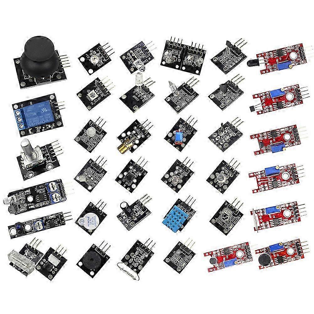 37-in-1 Sensor Module Kit compatible with Arduino MCU - Comprehensive Starter Set compatible with Electronics Enthusiasts