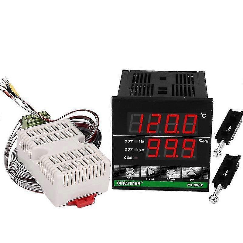 Temperature Humidity Controller, Mh0302 Panel Mounted Digital Temperature And Humidity Controller