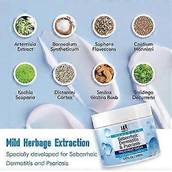 1-3X Seborrhoische Dermatitis Creme, Kopfhautbehandlung bei Psoriasis & Follikulitis, Beruhigung trockener, juckender Kopfhaut