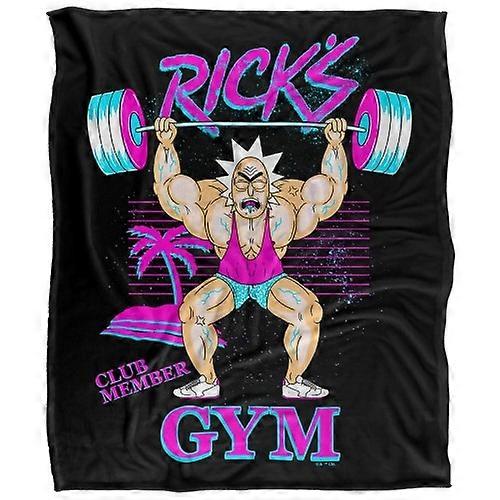 Rick And Morty Ricks Gym Soft Touch Blanket
