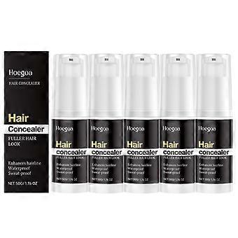 1-5x Hairfillup Hair Concealer Black 50g, Enhance Hairline Powder for Women Men Professional User-friendly