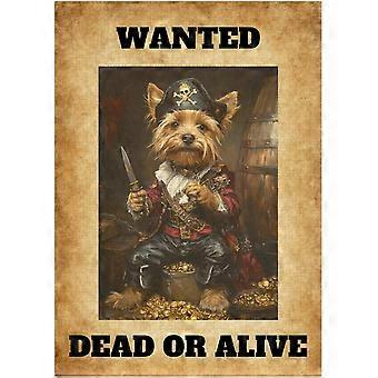Wanted Australian Terrier Pirate Jigsaw Puzzle - Funny Gift for Dog Lovers as Adventure and Fantasy Theme Decor Puzzles SQZ685