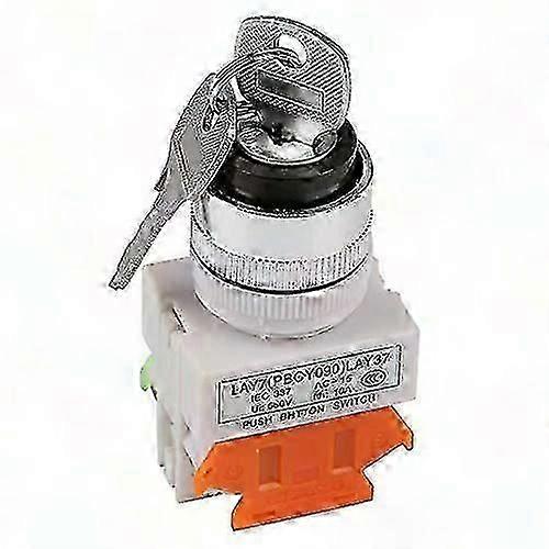 Open Close Circuit 2 Position Key Rotary Switch 2 Keys Interlock 220V