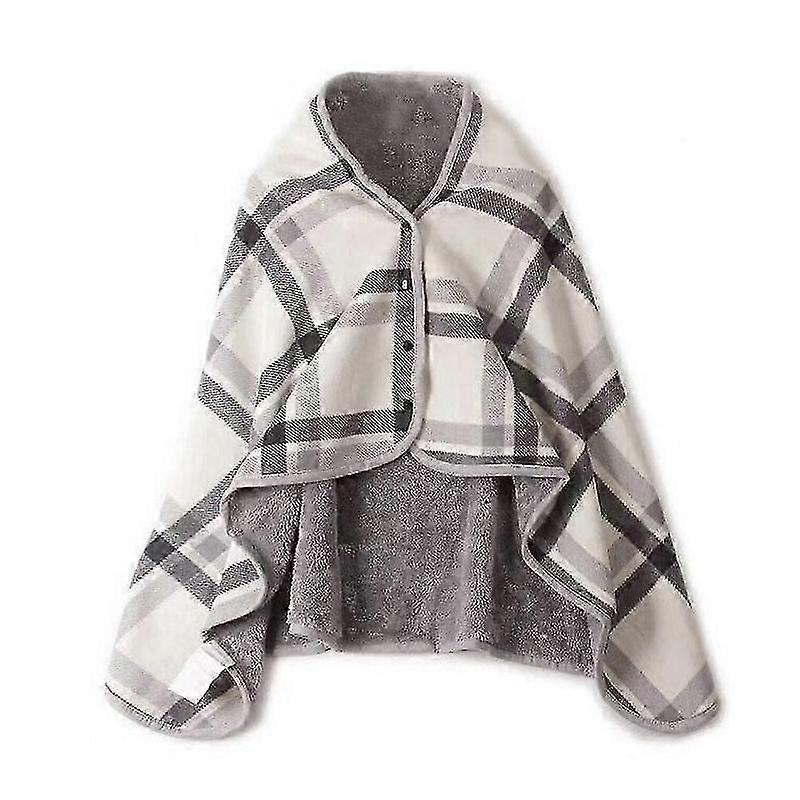 Plaid Fleece Blanket Multifunction for Winter Use