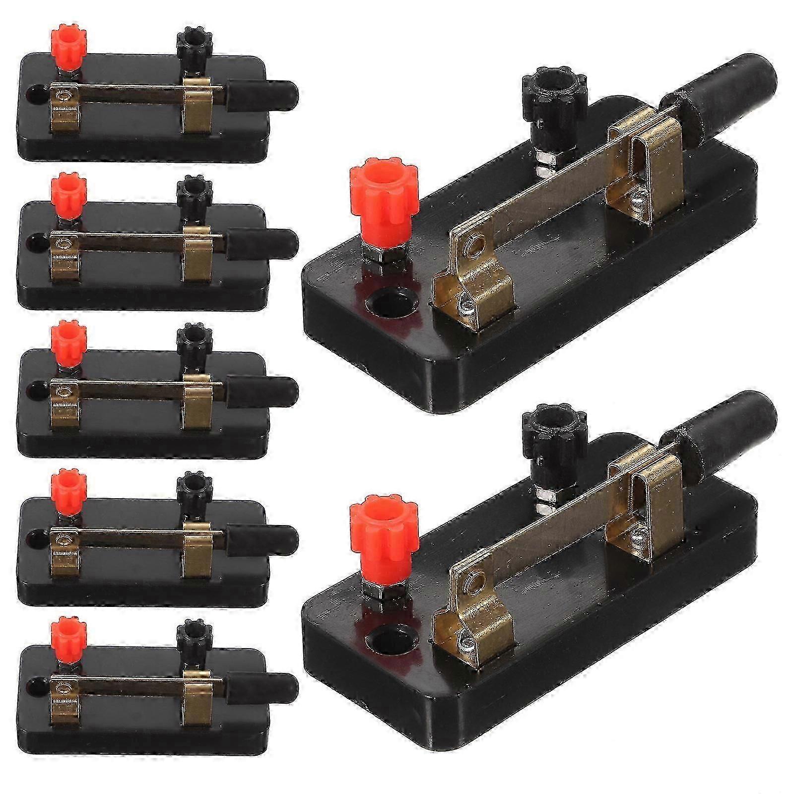 Single Pole Single Throw Switch for Physics Labs Experiment 10Pcs Black Plastic Copper 26-27