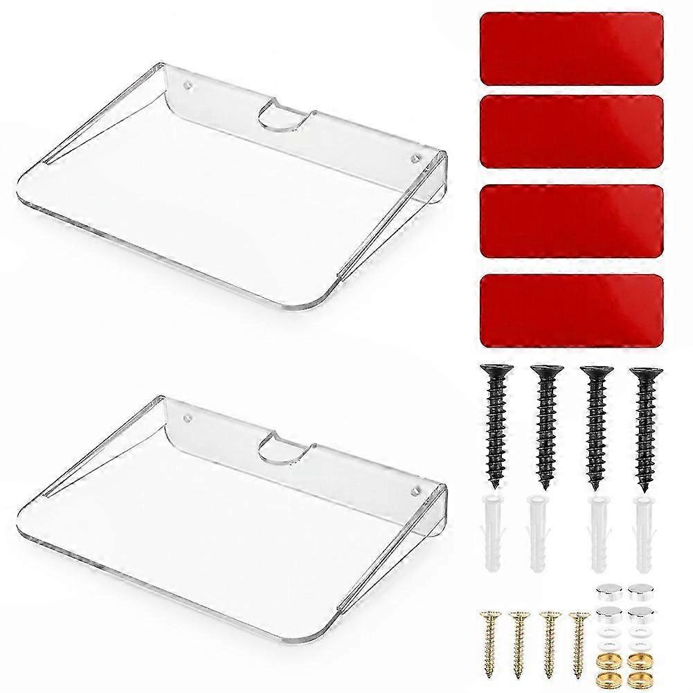 2-Pack Concealed Floating Wall-Mounted Speaker Display Brackets