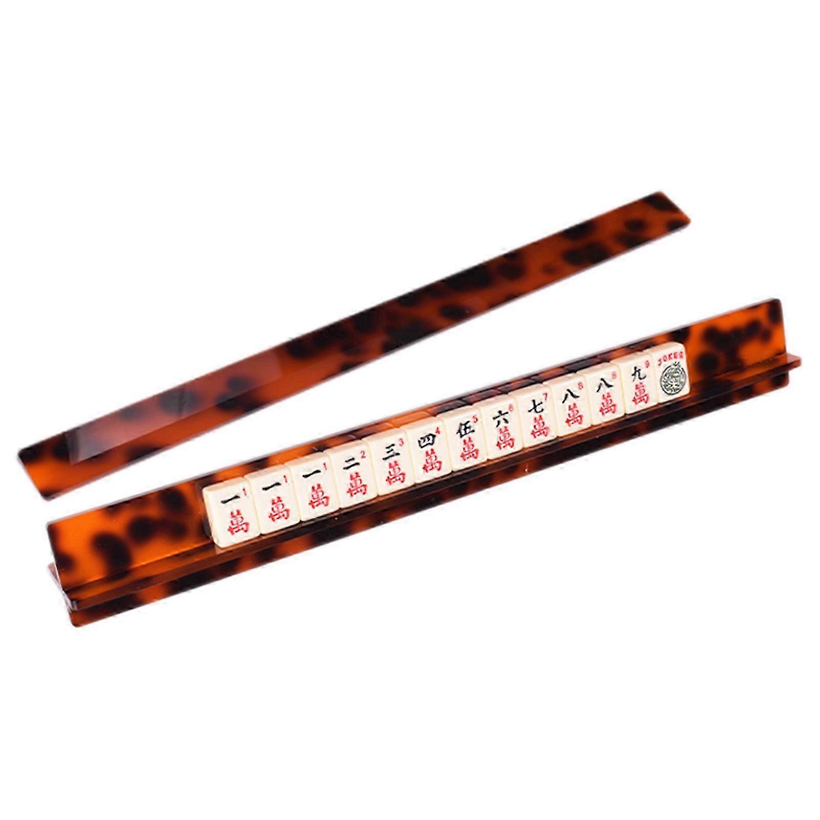 Acrylic Tortoiseshell Mahjong Rack Kit
