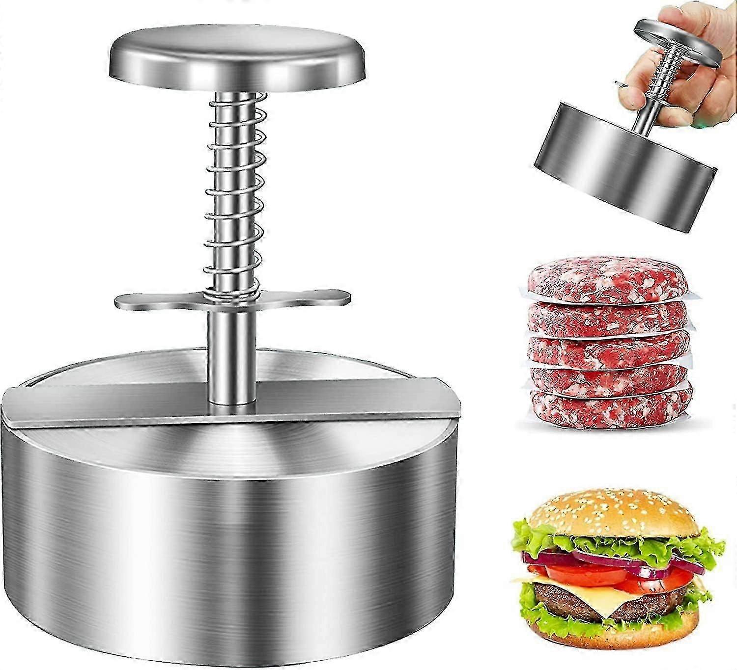 Adjustable burger press mold for  cooking