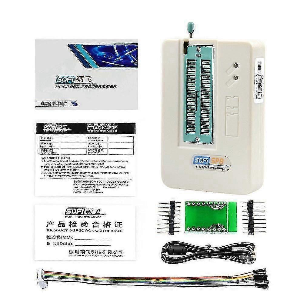 Professional High Speed Usb Programmer Sofi Sp8-a Sp8 Flasheeprom Bios Flash Isp