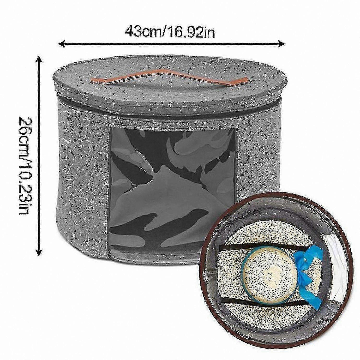 Large dust-proof hat storage box compatible with hats