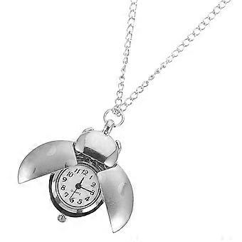 Taschenuhr im Käfer-Design, Retro-Design, Alltagstauglich, Silber, Dekorativ, 2 Stück