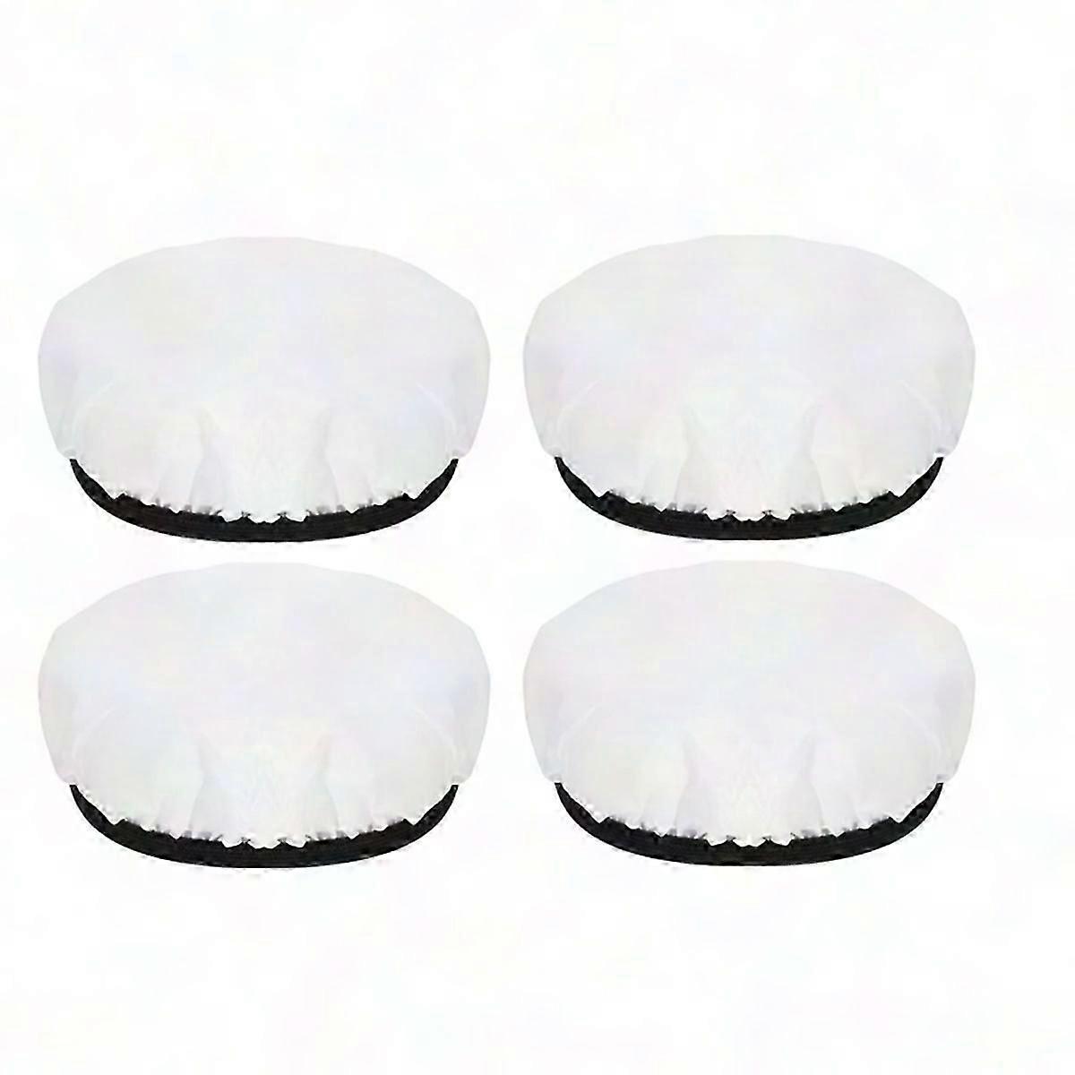 4Pcs 18cm White Light Diffuser, Soft Studio Strobe Reflector Lamp Shade Cover