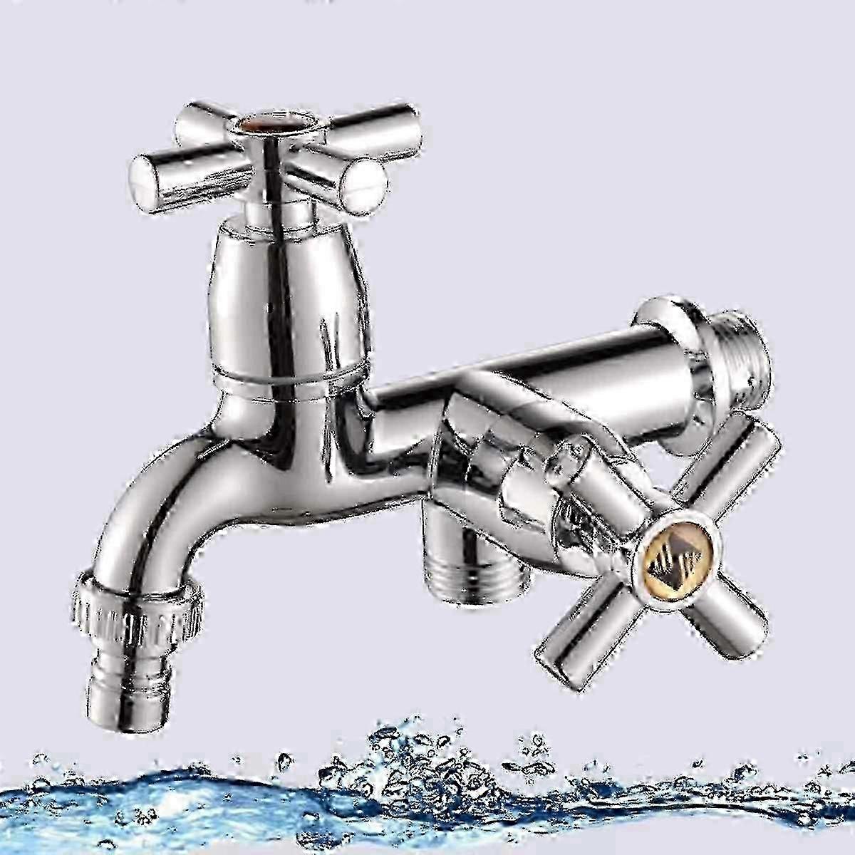 double spout tap for laundry sink