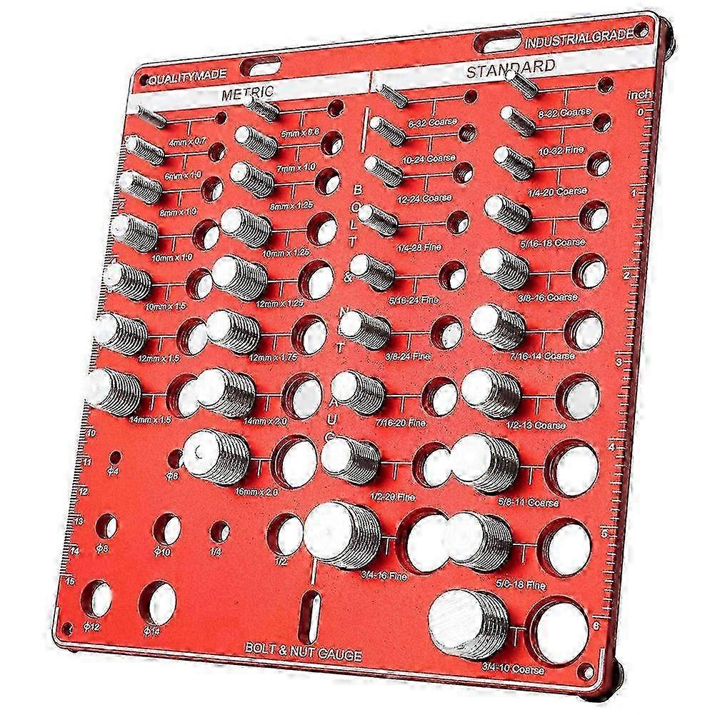 42-Function Nut Bolt Drill Gauge
