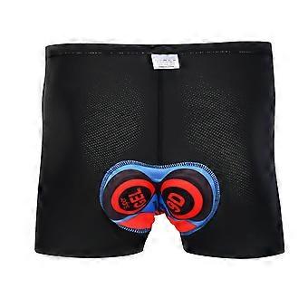 Cycling Underwear Bike Underwear Shorts Thickened Silicone Pad Shock Absorb Easy to Clean Comfortable Cycling Accessory Black XXLYMQX)