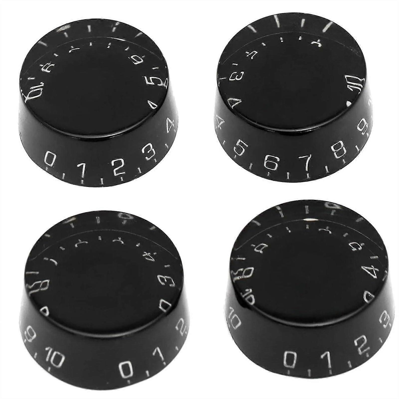Electric Guitar Knobs Set 4Pcs  Hat Style for Quick Volume Control and Easy Tone Adjustment