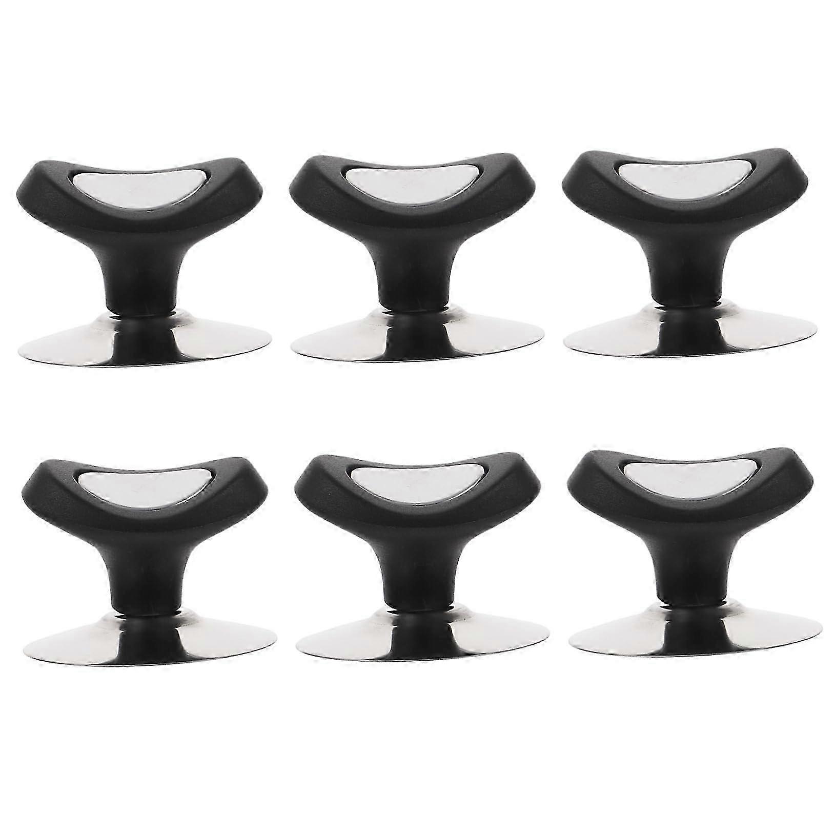 6pcs Heat Resistant Pot Lid Knobs with Ergonomic Grip, Universal Replacement Cookware Lid Handles