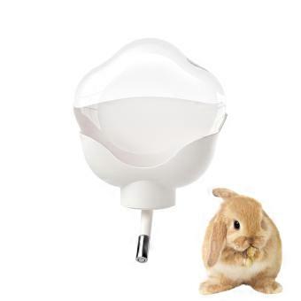 500ml Transparent Hamster Water Bottle, Drip Small Animal Dispenser for Rabbits and Guinea Pigs