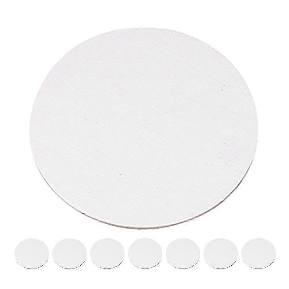 8Pcs 10cm Round Blank Canvas Boards